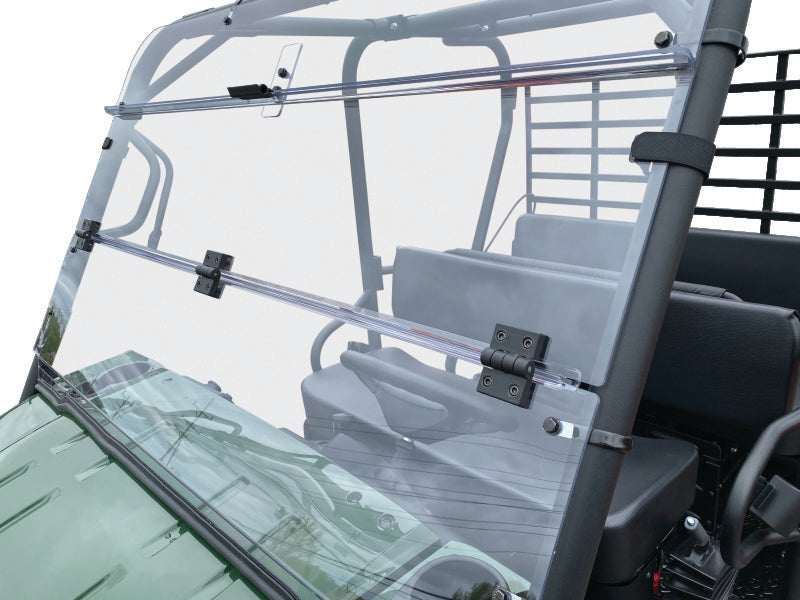 QuadBoss 2009-2022 Kawasaki KAF620M Mule 4010 4x4 Windbreak Folding Windshield - 375789