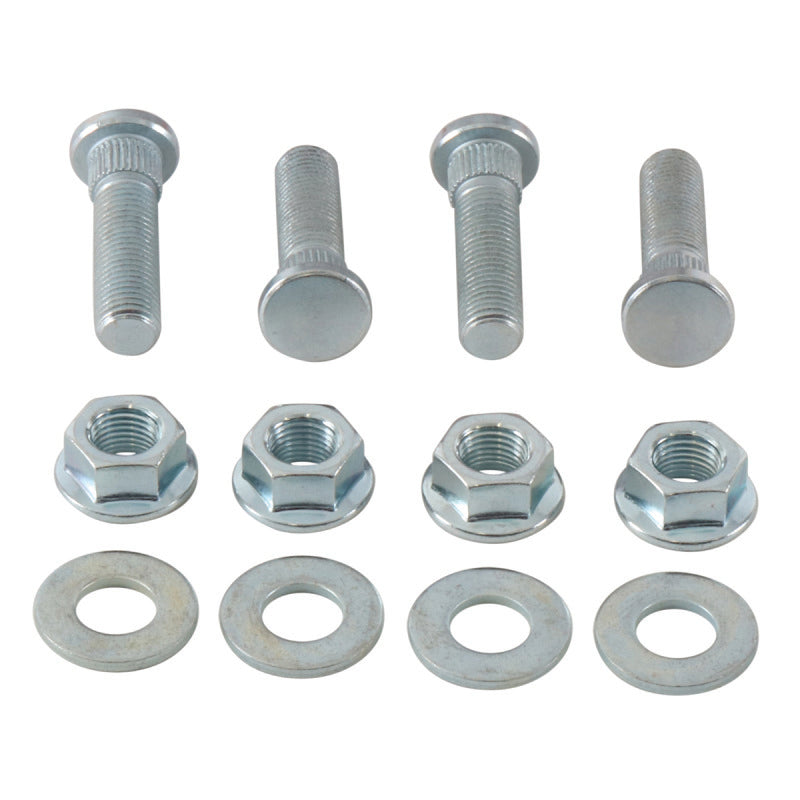 QuadBoss 2010-2014 Polaris Ranger 400 4x4 Front Wheel Stud & Nut Kit - 608276