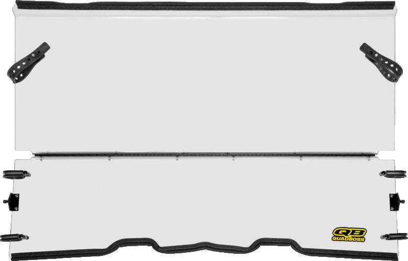 QuadBoss 2010-2014 Polaris Ranger 400 Folding Windshield - 375646