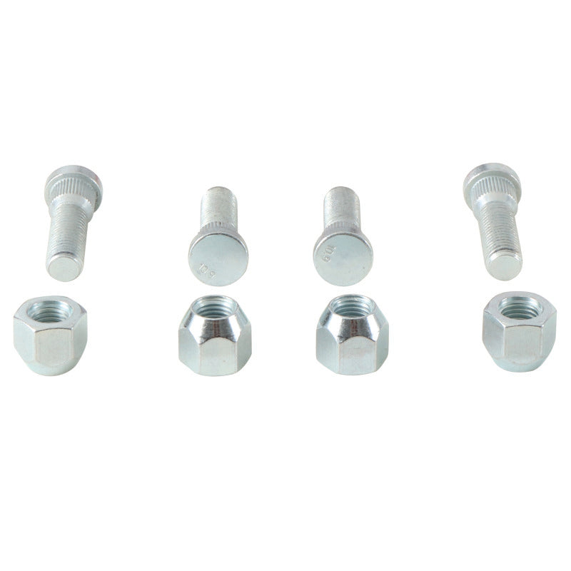 QuadBoss 2013-2015 Polaris Brutus HD PTO Front Wheel Stud & Nut Kit - 608275