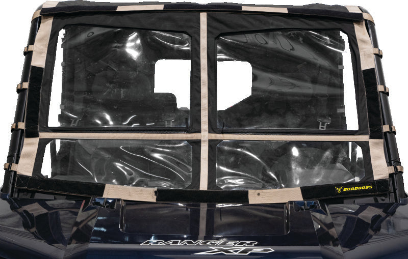 QuadBoss 2015-2019 Polaris Ranger 1000 Diesel Soft Windshield - 375790