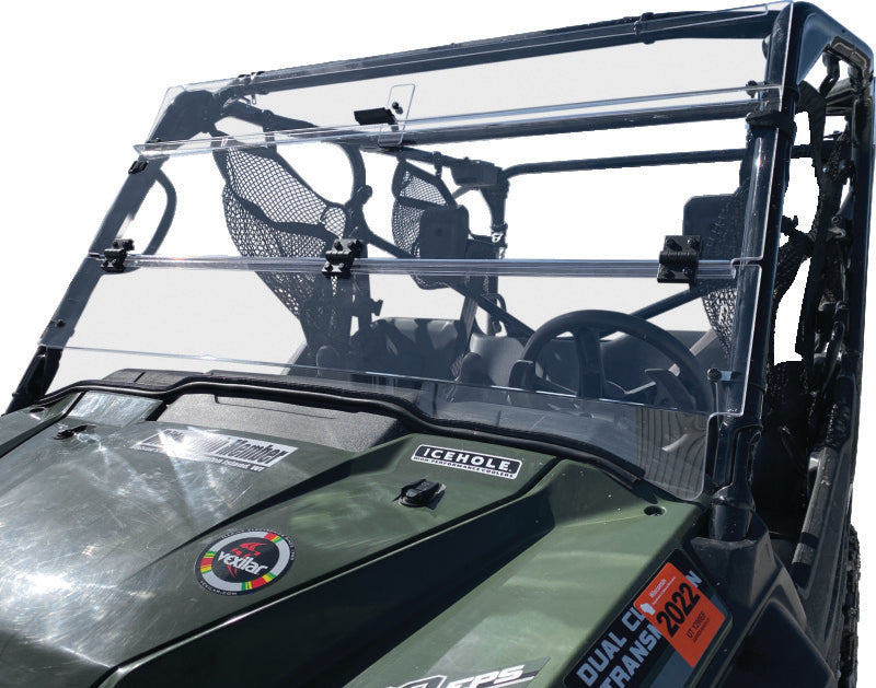 QuadBoss 2016-2022 Honda SXS1000 Pioneer 1000 Windbreak Folding Windshield - 375781