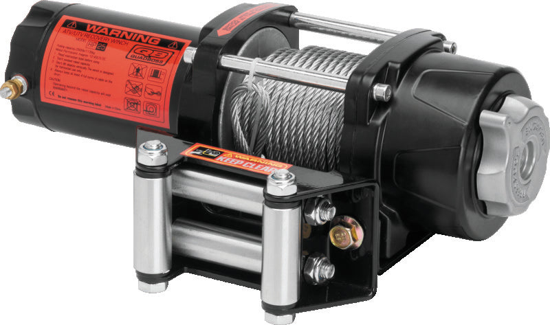 QuadBoss Winch Kit - 39ft x 3/16in Cable - 3hp - Roller Fairlead - Wired Remote - 2500lb - 608700