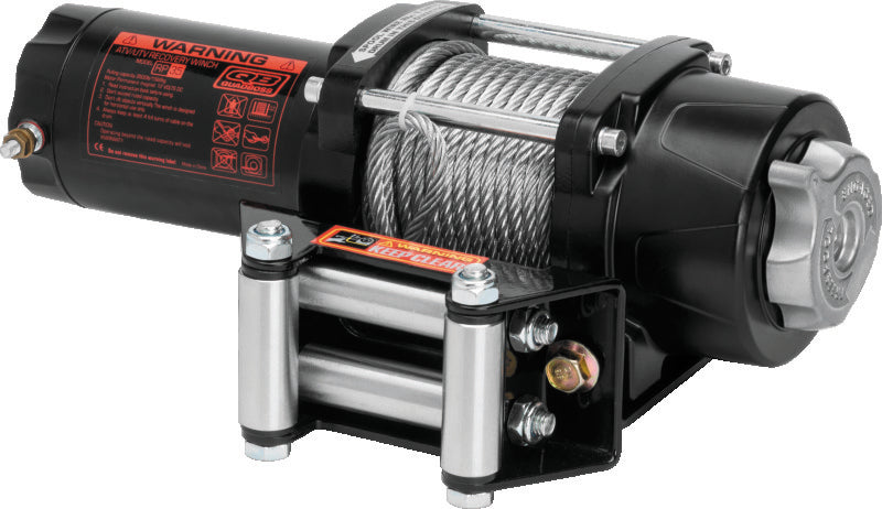 QuadBoss Winch Kit - 39ft x 7/32in Cable - 3.5hp - Roller Fairlead - Wired Remote - 3500lb - 608702