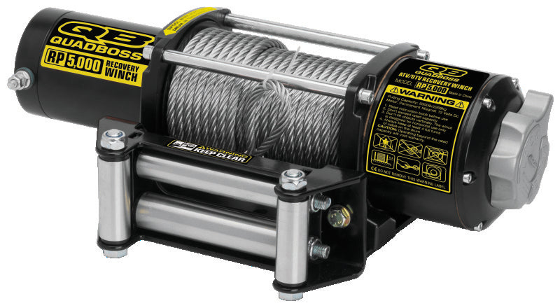 QuadBoss Winch Kit - 50ft Cable - 3.8hp - Roller Fairlead - Wireless Remote - 5000lb - 608850
