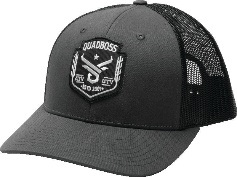 Quadboss Barbwire Hat Grey Snap - 155330