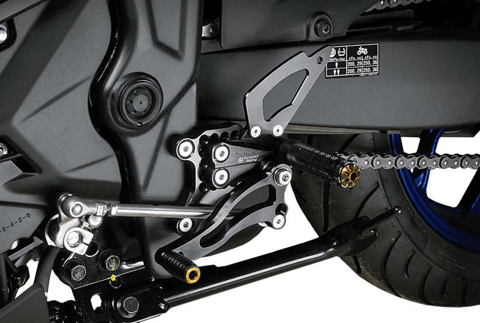 Bonamici Rearset Colored Toe Pegs & Footpeg Caps (Gold)