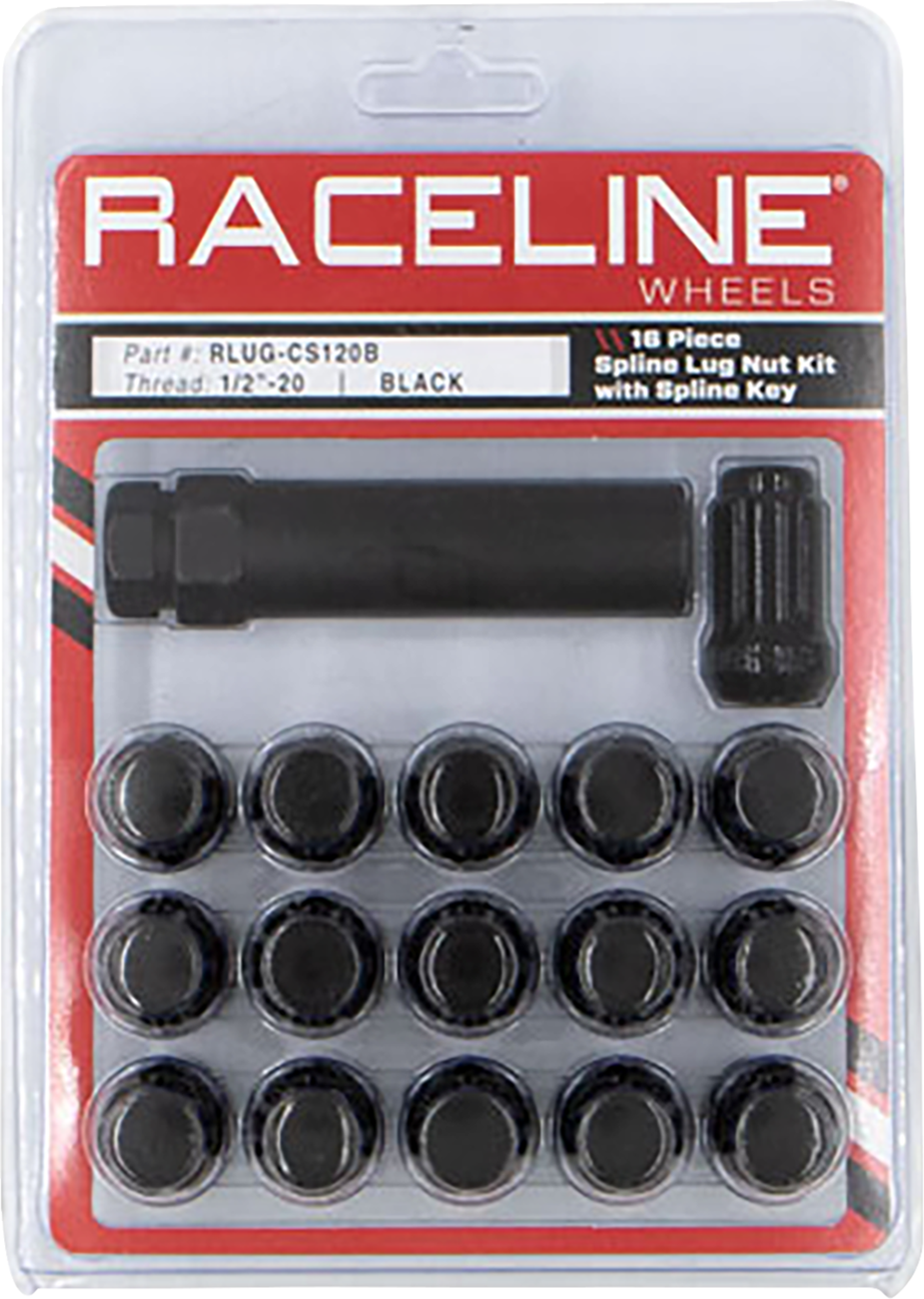 RACELINE WHEELS Spline Lug Nut Kit with Spline Key