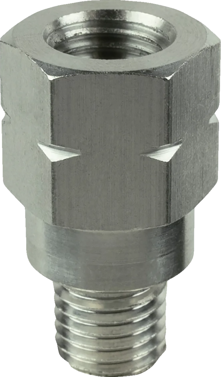 RAM MOUNTS M10-1.25 Thread Extension 20 mm Long - Adapter / Mirror / Threaded / Silver 0641-0340