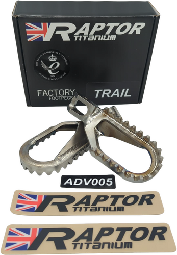 RAPTOR Titanium Footpegs - ADV005