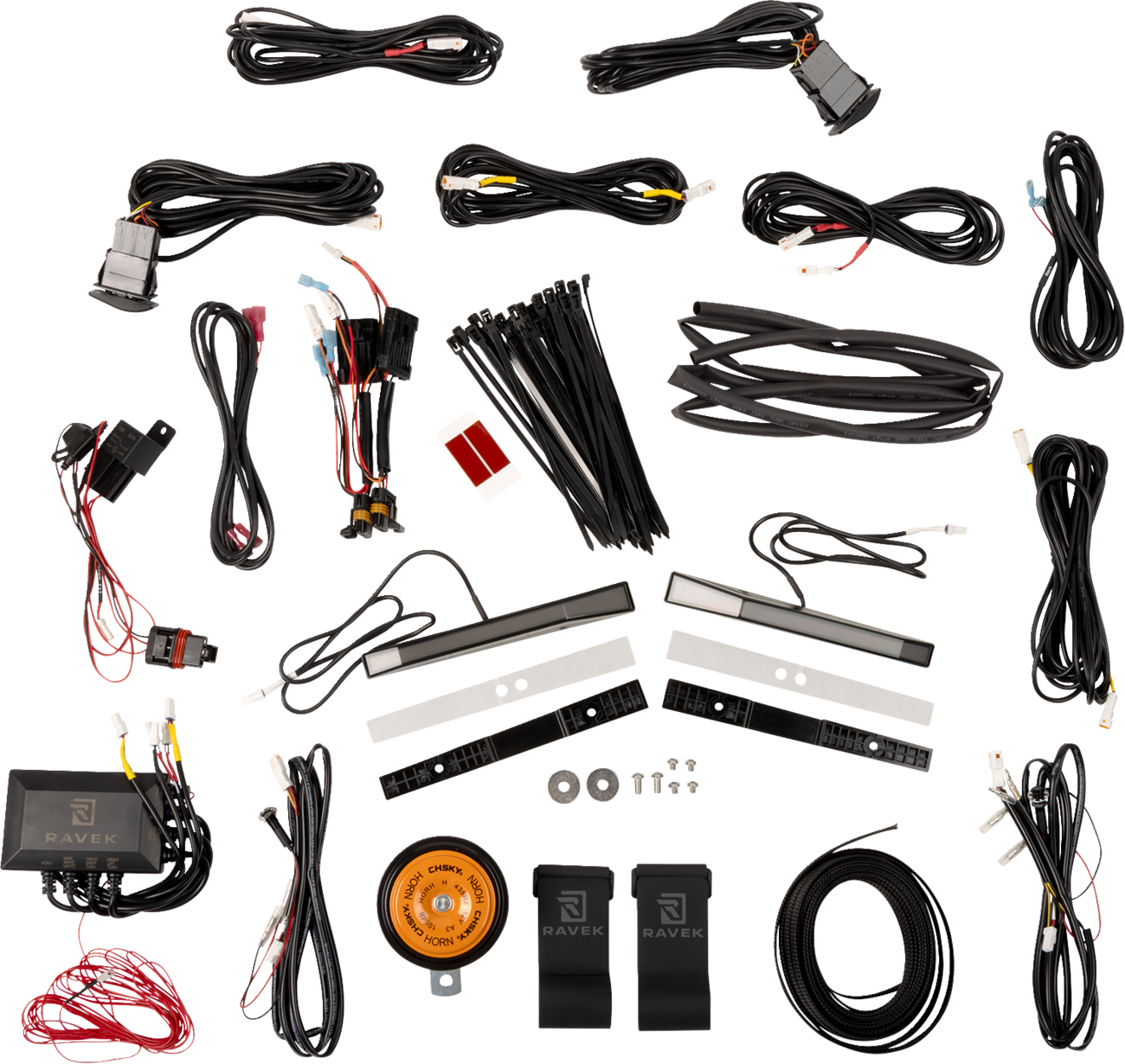 RAVEK Auto-Cancel Turn Signal Kit - Turn Signal Kit / Amber / White Running Light / RZR XP 2020-2317