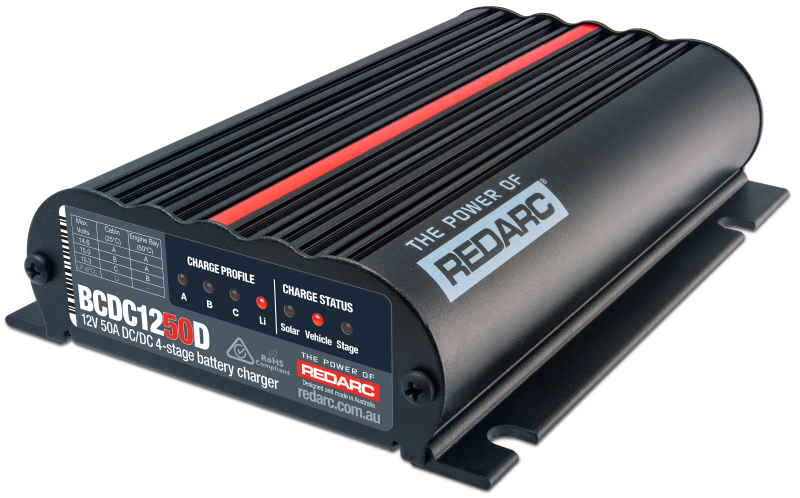REDARC DC/DC 4-Stage In-Vehicle Battery Charger - 12V 50A - BCDC1250D