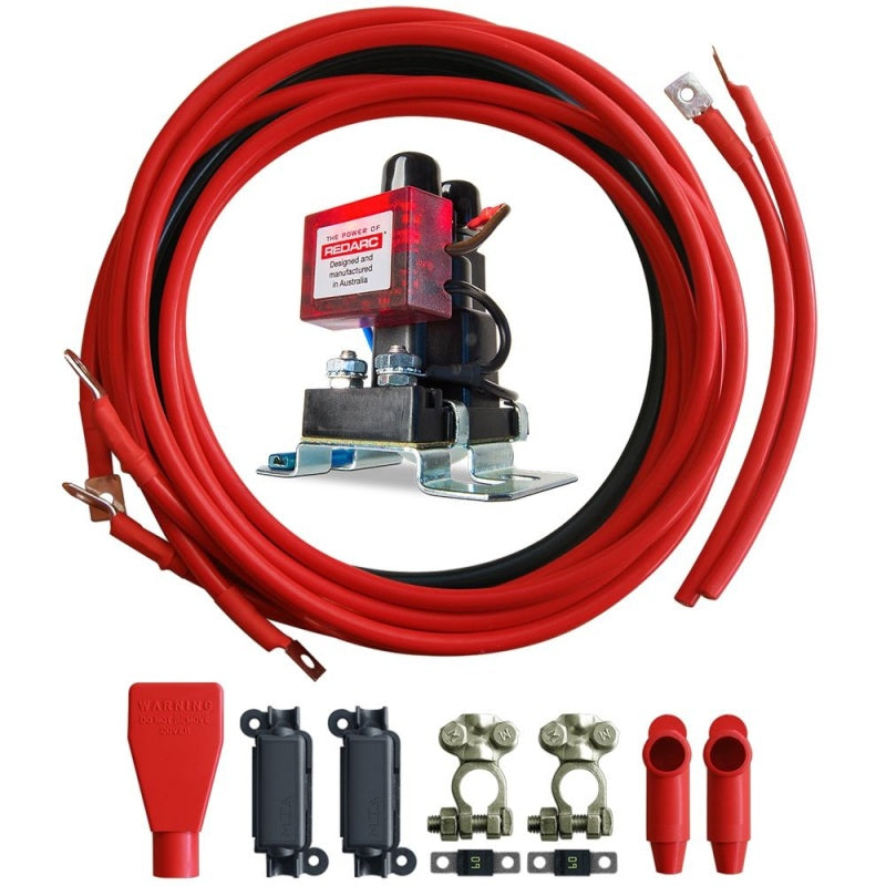 REDARC Smart Start Battery Isolator & Wiring Kit - 12V 100A - SBI12KIT