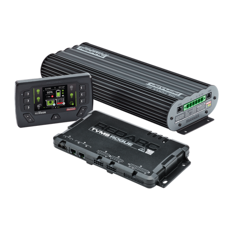 REDARC Total Vehicle Management System - Rogue w/Manager30 System & RedVision Display - TVMSKIT07-NA