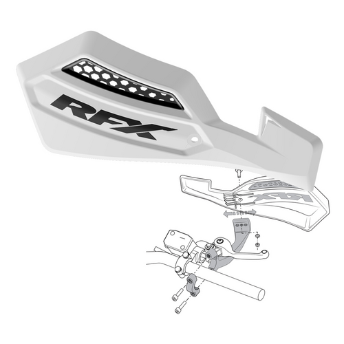 RFX RACE SERIES HANDGUARDS - FXGU 10100 55WH