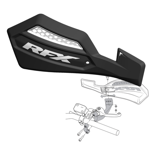 RFX RACE SERIES HANDGUARDS - FXGU 20100 55BK