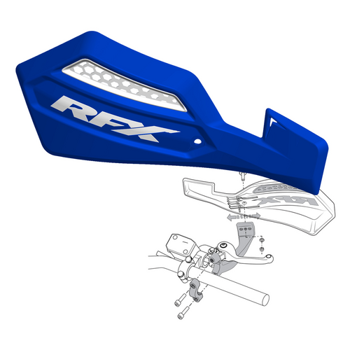 RFX RACE SERIES HANDGUARDS - FXGU 30100 55BU