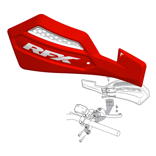 RFX RACE SERIES HANDGUARDS - FXGU 30100 55RD
