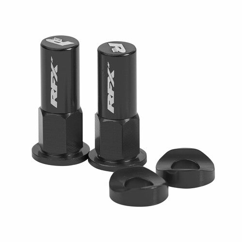 RFX RIM LOCK NUTS & WASHERS 2PCS - FXRL 90000 99BK