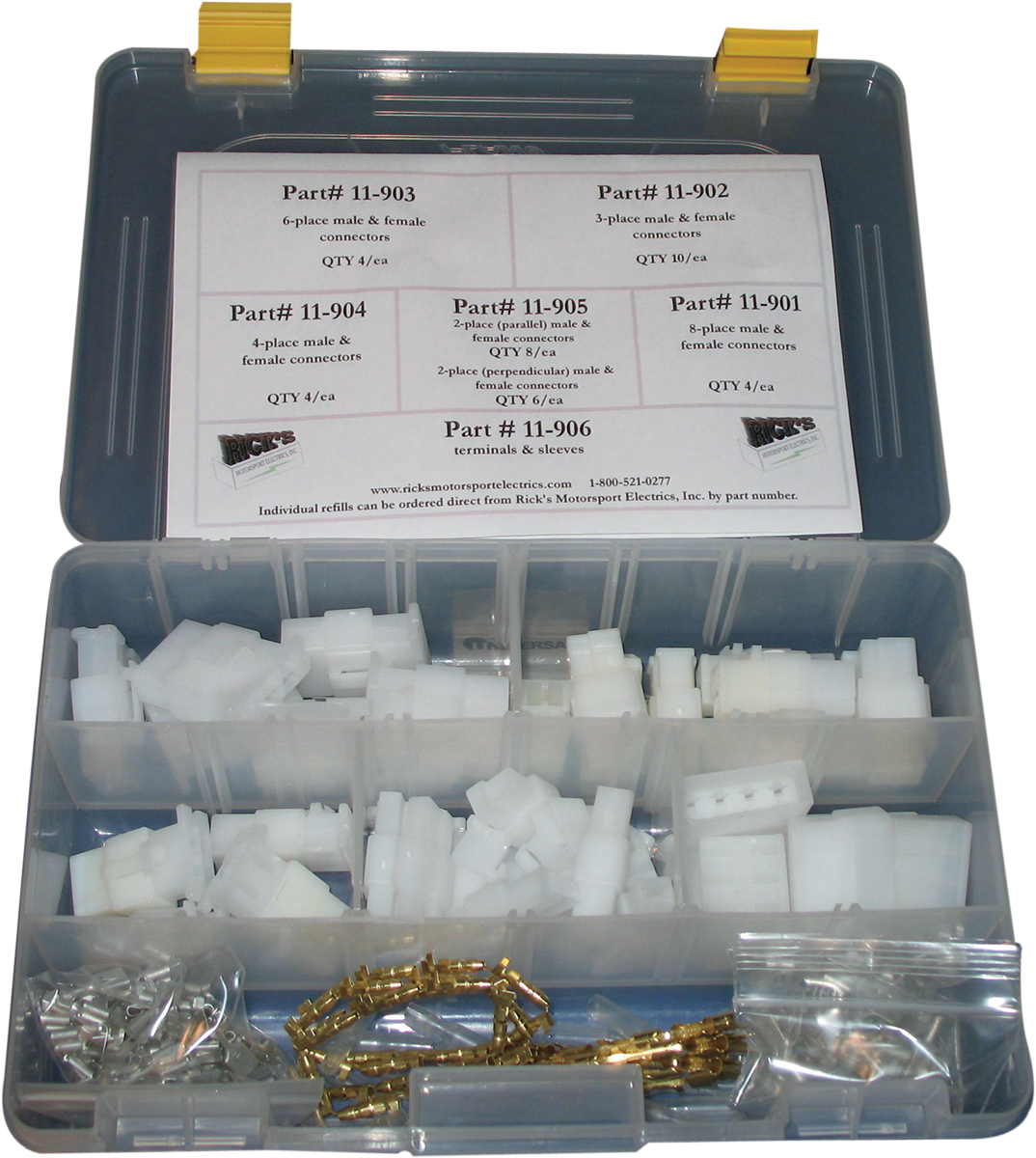 RICK'S MOTORSPORT ELECTRIC Universal Connector Kit - Wire Connectors/Terminals Kit 2120-0349