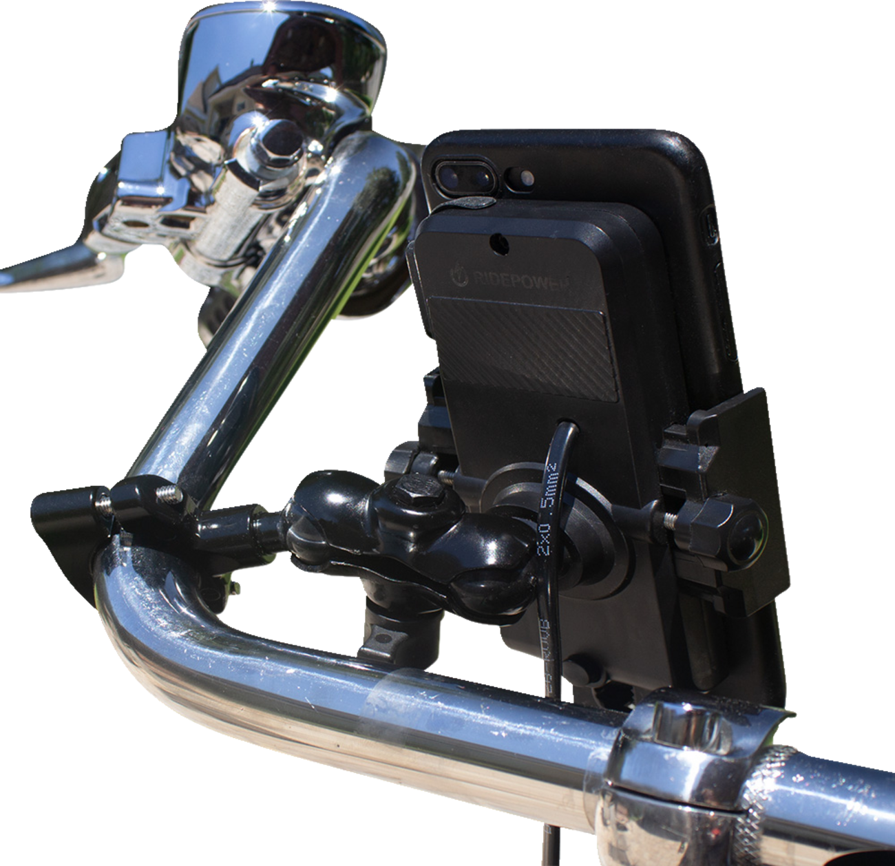 RIDEPOWER Phone Holder Ball Mount - Wireless Charging 0636-0197