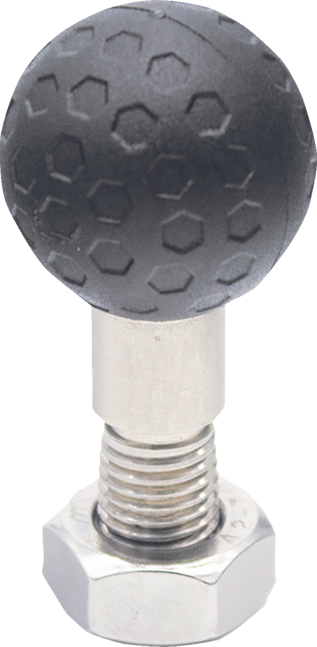 RIDEPOWER Phone Mounting Ball Adapter - Stainless Steel 0636-0680