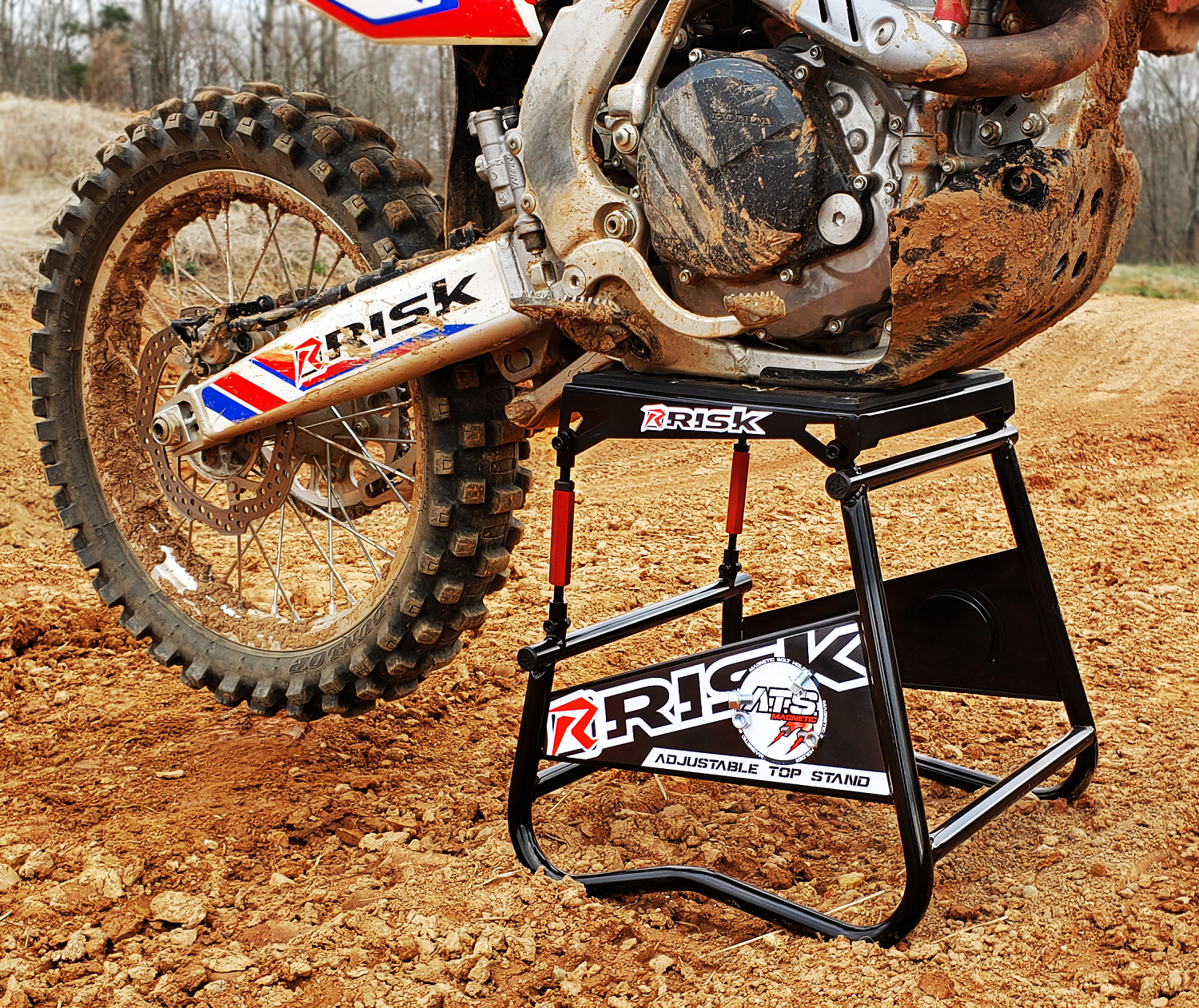 RISK RACING A.T.S. Adjustable Top Moto Stand - Magnetic - Stand / Moto / Adjustable Top/Magnetic 4101-0491