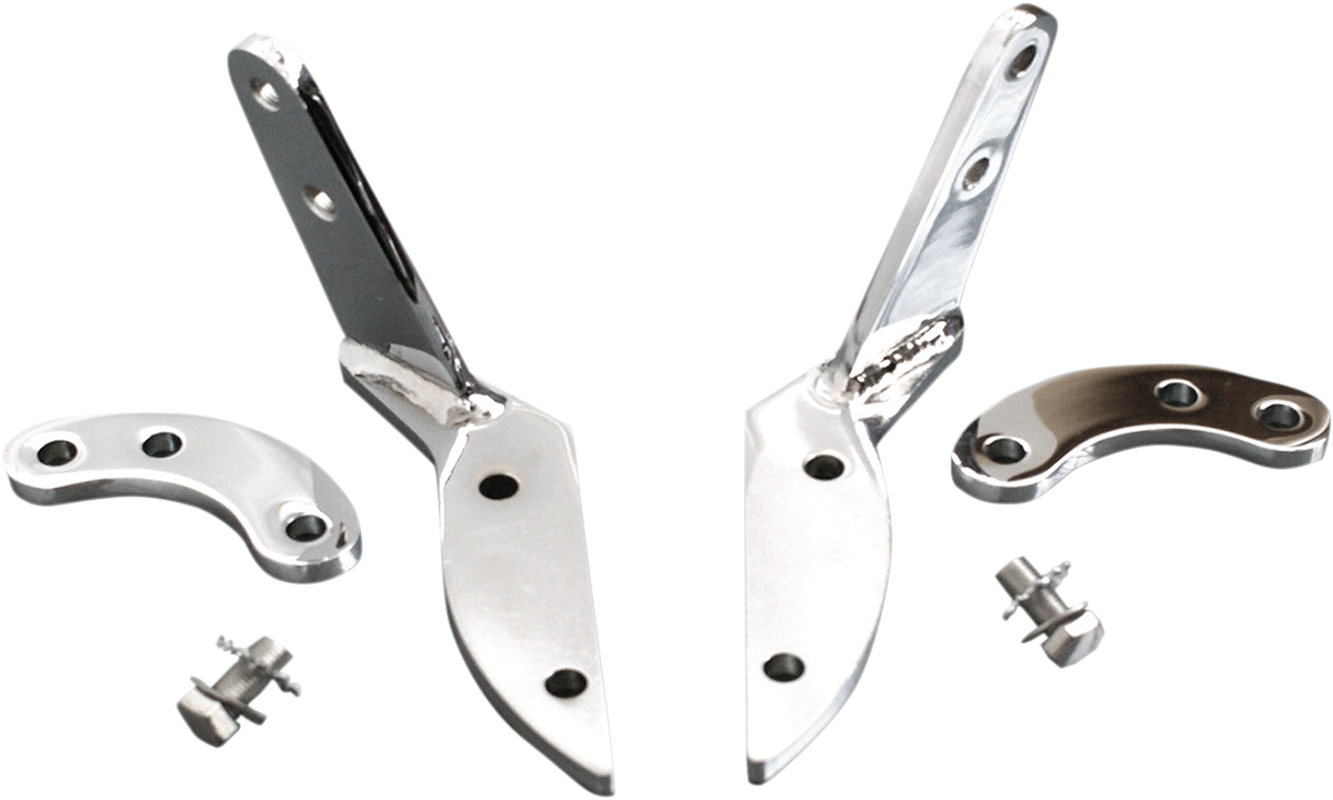 RIVCO PRODUCTS Highway Peg Mounts for Can-Am Spyder RT - Highway Peg Mount / Chrome 1624-0287