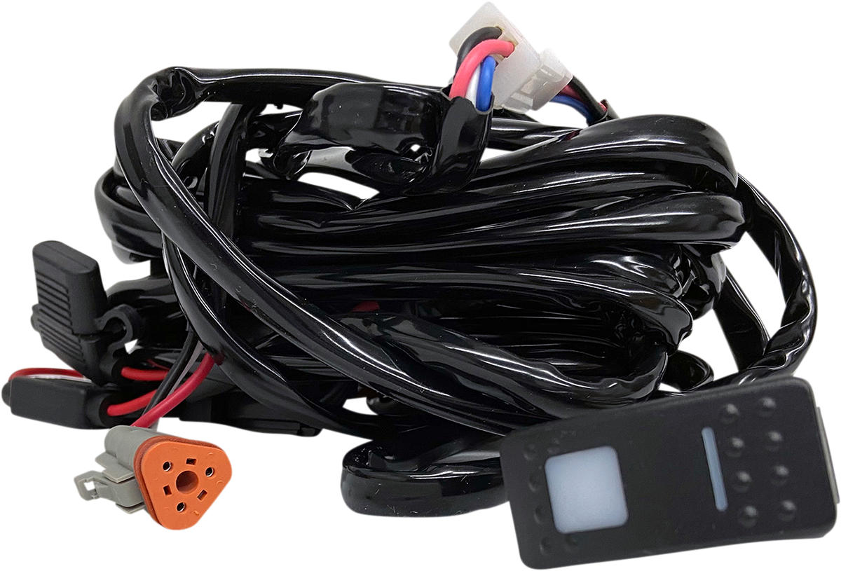 RIVCO PRODUCTS Rectangular Lighted On/Off Switch Wiring Harness - Wiring Harness / 1 Light / 3-Pin 2050-0406