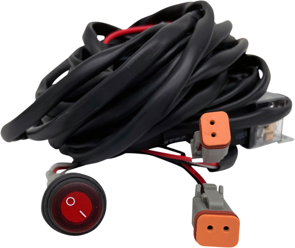 RIVCO PRODUCTS Round Lighted On/Off Switch Wiring Harness - Wiring Harness 2 Light / 2-Pin 2050-0407