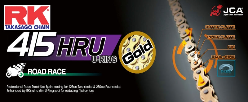 RK Chain 415 Sprint Racing Chain - GB415HRU144