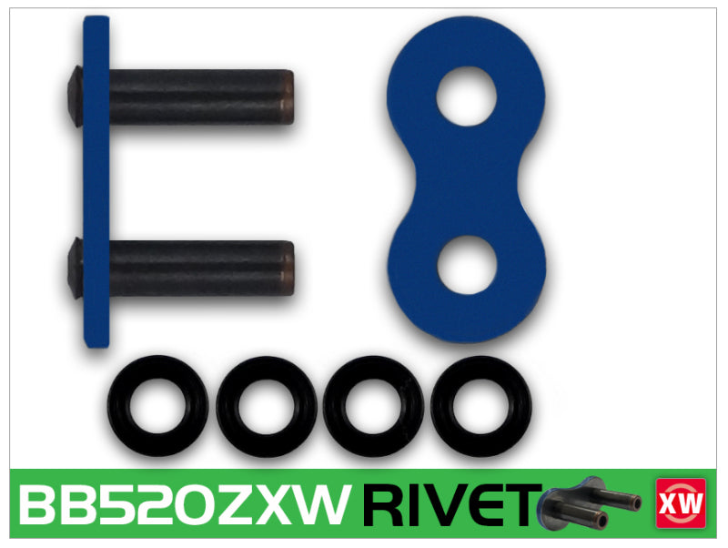 RK Chain BB520ZXW-RIVET - Blue - BB520ZXW-RL