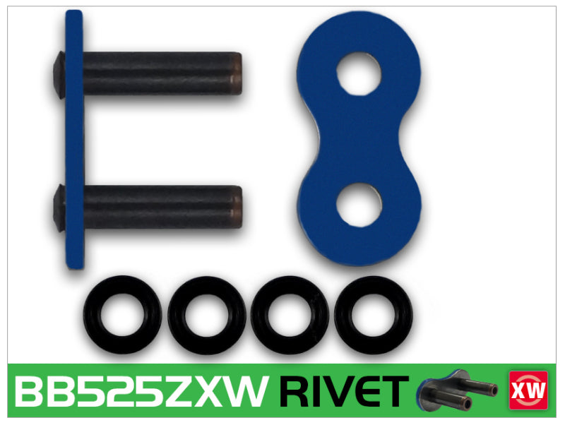 RK Chain BB525ZXW-RIVET - Blue - BB525ZXW-RL