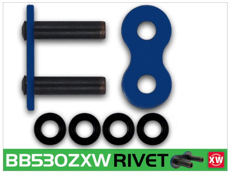RK Chain BB530ZXW-RIVET - Blue - BB530ZXW-RL