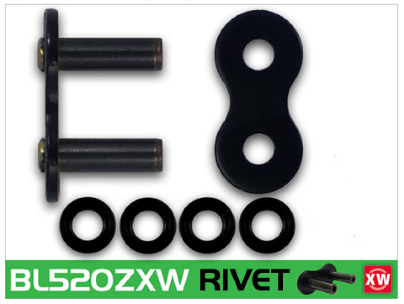 RK Chain BL520ZXW-RIVET - Black Scale - BL520ZXW-RL