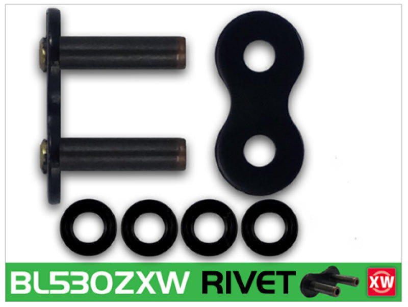 RK Chain BL530ZXW-RIVET - Black Scale - BL530ZXW-RL