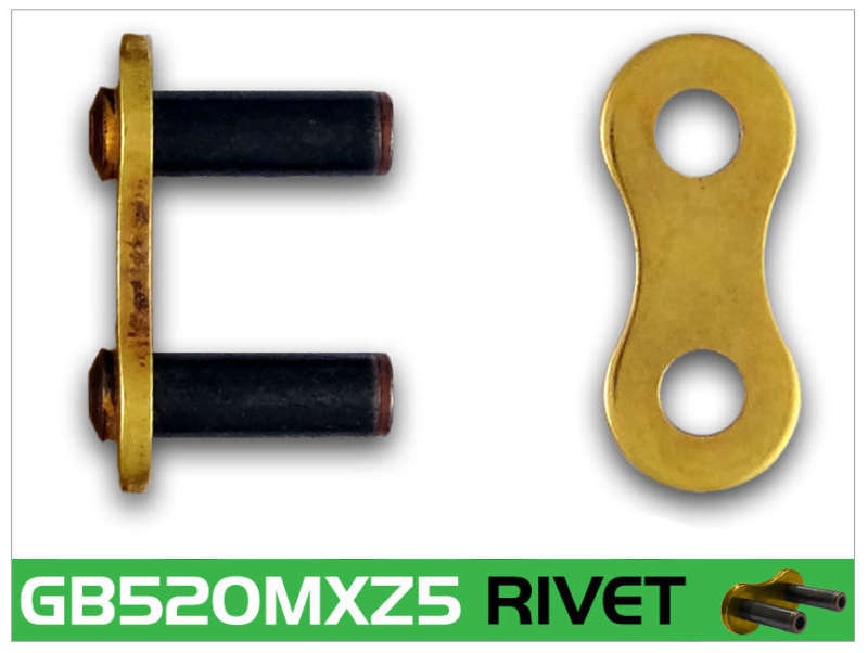 RK Chain GB520MXZ5-RIVET - Gold - GB520MXZ5-RL