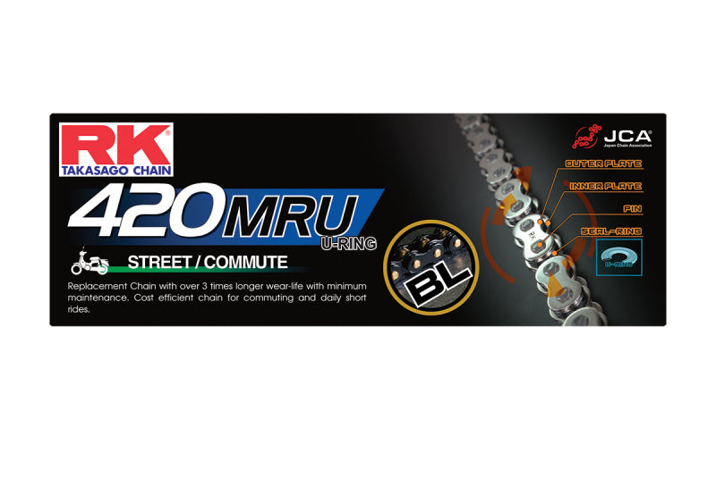 RK Chain Mru420-130 U-Ring Chain - BL420MRU-130