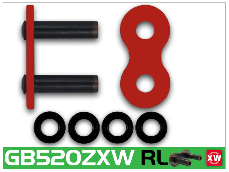 RK Chain RR520ZXW-RIVET - Red - RR520ZXW-RL