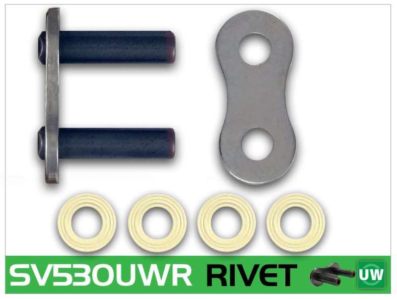 RK Chain SV530UWR-RIVET - Silver - SV530UWR-RL