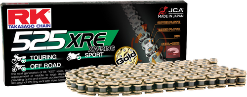 RK EXCEL 525 XRE Gold Drive Chain - GB525XRE-120