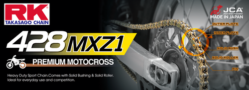 RK EXCEL GBMXZ1 Drive Chain Gold - GB428MXZ1-120