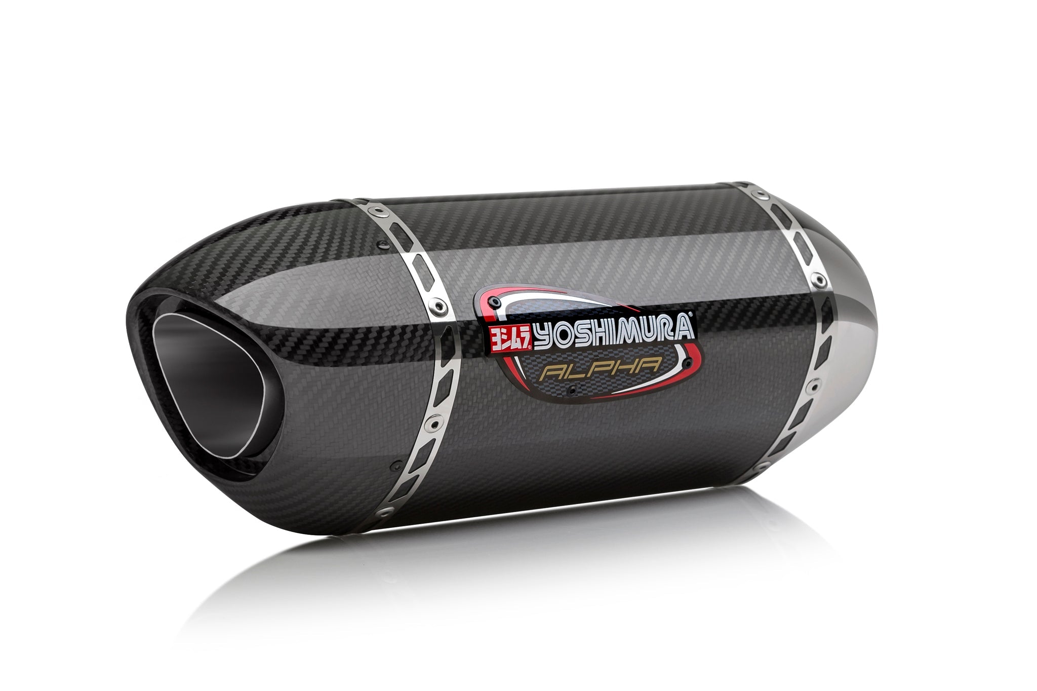 Yoshimura GSX-R600/750 11-26 Alpha Stainless Slip-On Exhaust, w/ Carbon Fiber Muffler