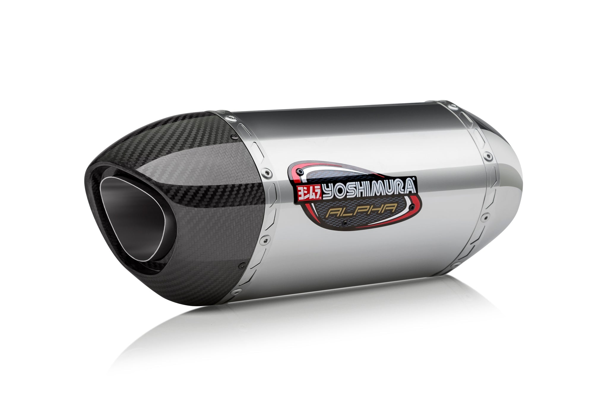 Yoshimura GSX-R600/750 11-26 Alpha Stainless Slip-On Exhaust, w/ Stainless Muffler
