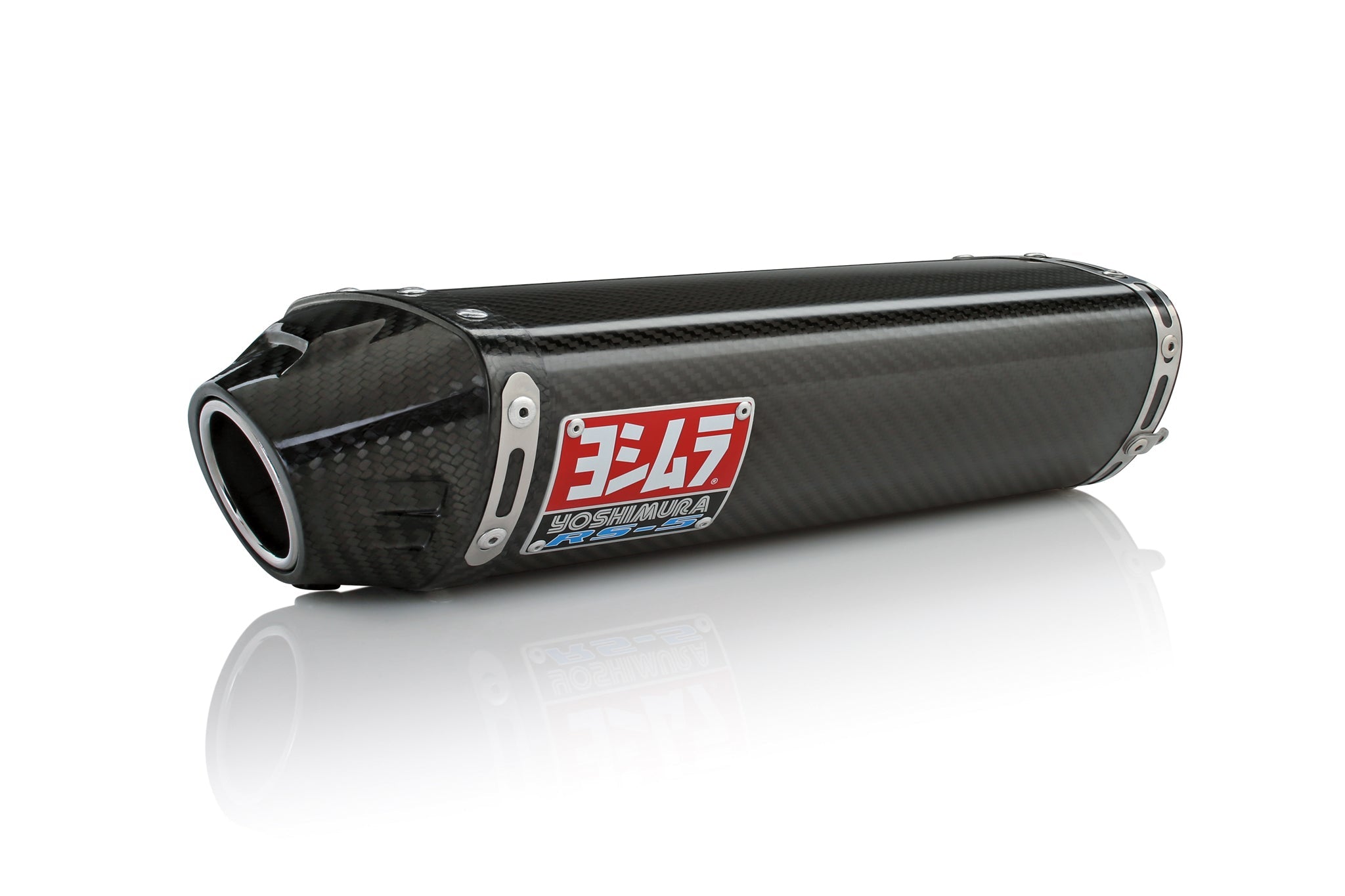 Yoshimura CBR600RR 07-08 RS-5 Stainless Slip-On Exhaust, w/ Carbon Fiber Muffler