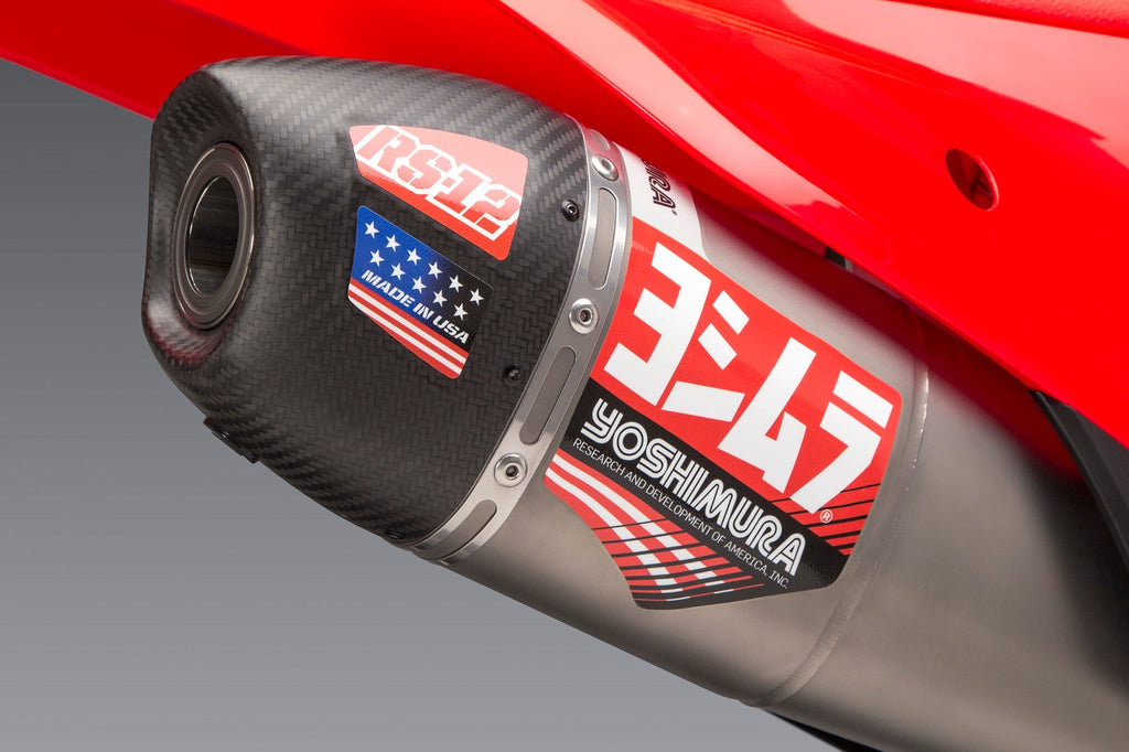 Yoshimura Muffler Badge RS-12 Decal Set (4 pcs)