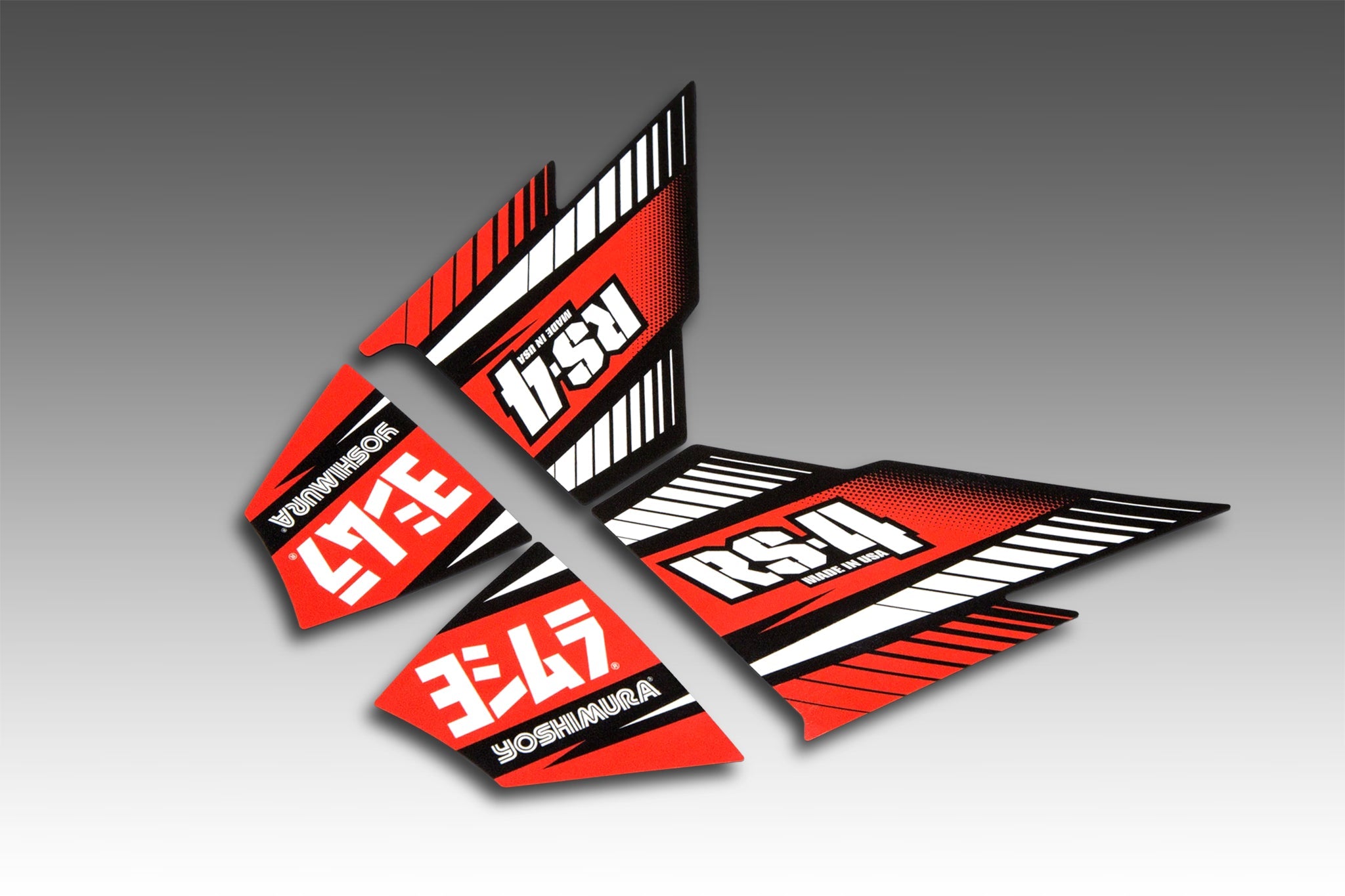 Yoshimura RS-4 Muffler Decal Set (4 pcs)