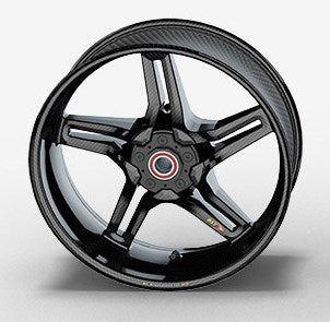 BST Rapid TEK 5 Split-Spoke Carbon Fiber Rear Wheel for the Kawasaki ZX-6R 636 (2003+) - 6.0 x 17