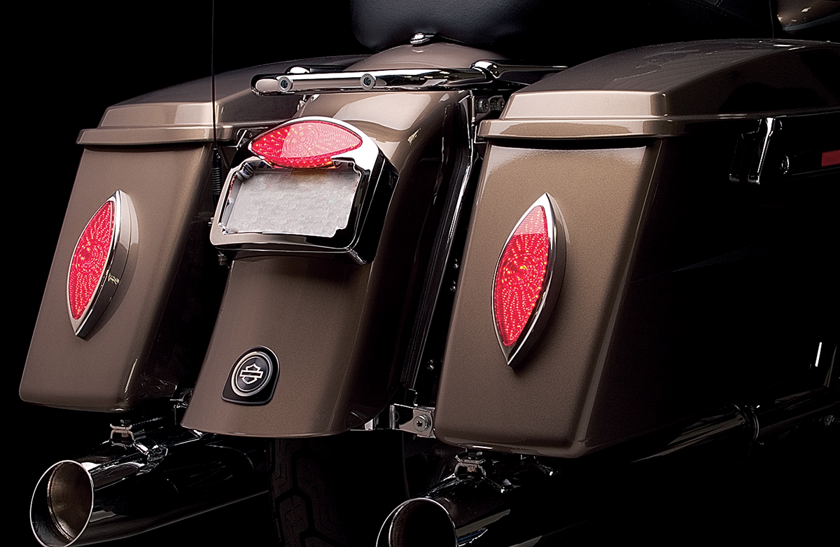 RWD V-TWIN LED Cat-Eye Lights - Chrome Bezel 2010-0165