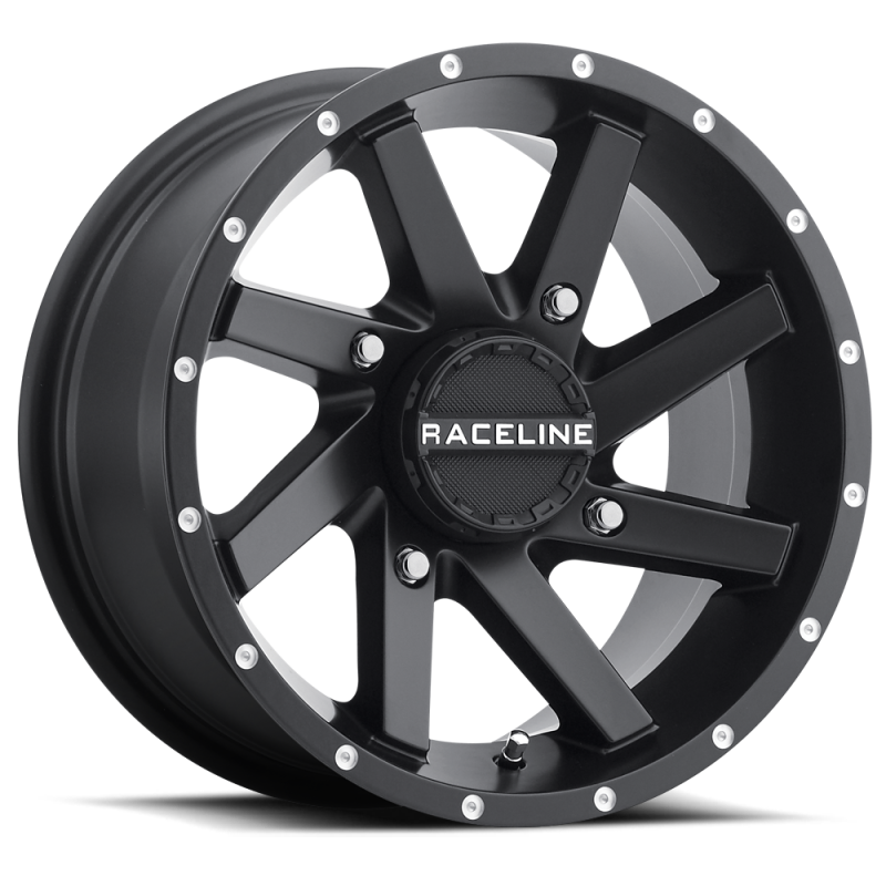 Raceline A82B Twist 14x7in / 4x137 BP / 10mm Offset / 110.18mm Bore - Satin Black Wheel - A82B-47037-52